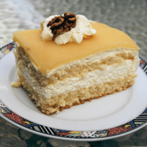Nusstorte oder Marzipantorte aus Lübeck