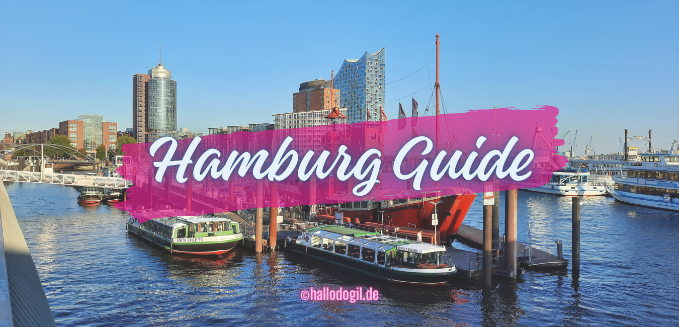 Bannerbild zum Thema "Hamburg Guide"mit Hamburger Hafen und Elphi im Hintergrund.
