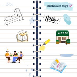 Moodcover zu Café in Berlin Buchvorstellung. Gutes Buch für Anfänger zum Deutsch lernen. 